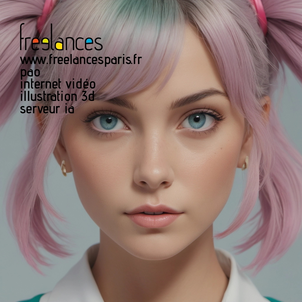 Pao mise en page internet vidéo illustration 3d serveur IA générative AI freelance paris studio de création magazines 8l672ro0